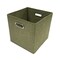 John Louis Home Fabric Bins, Tweed, Green, 11 in W BIN-C-T03 - alternate 1